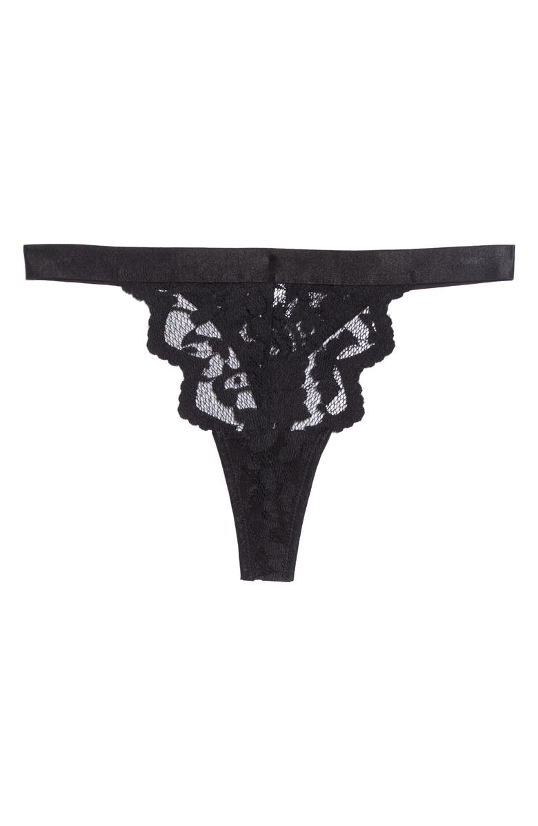 Coquette Bra & High Waist Thong Set, Alternate, color, Black