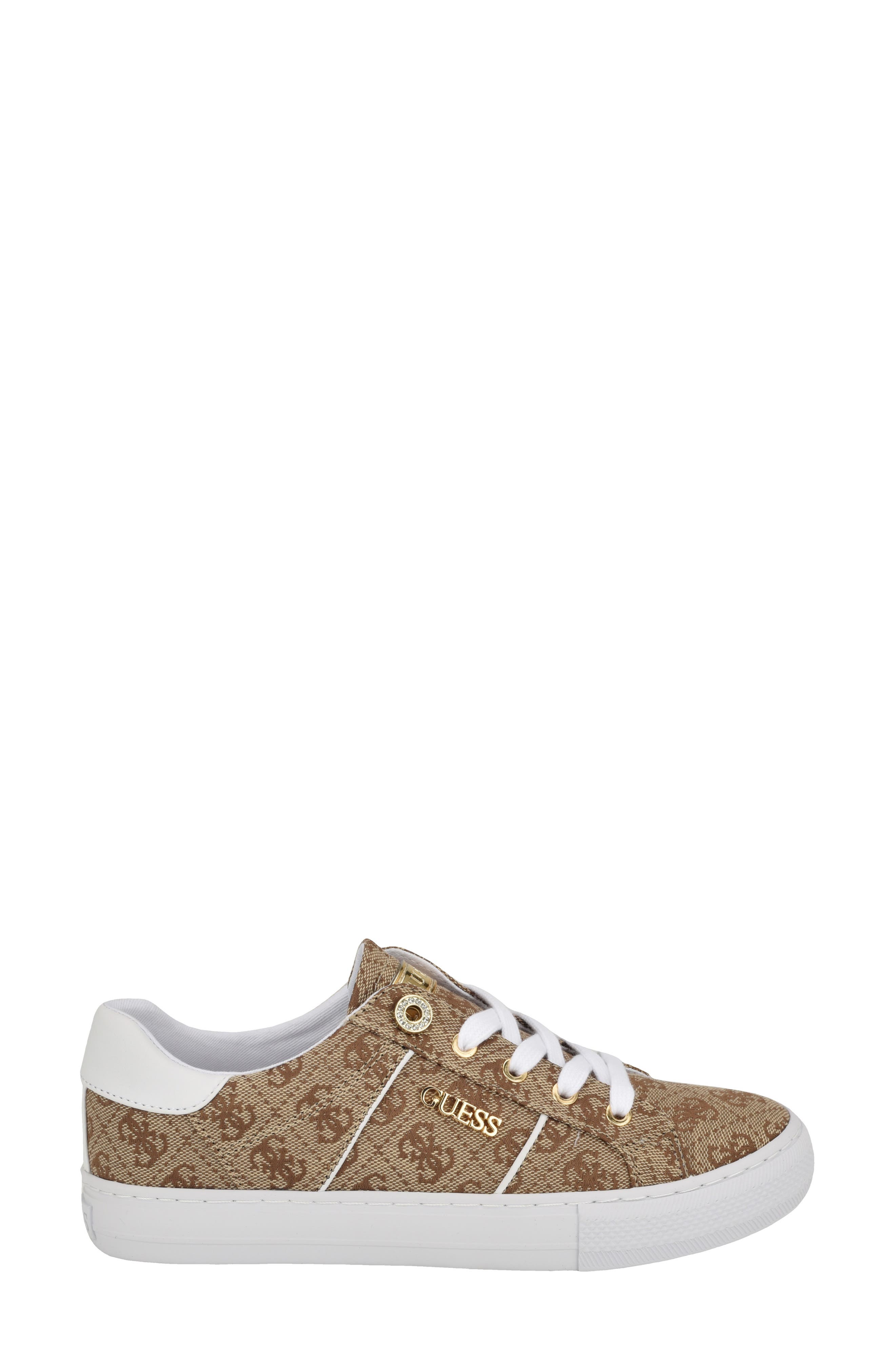 GUESS Loven Sneaker, Alternate, color, Brown Logo