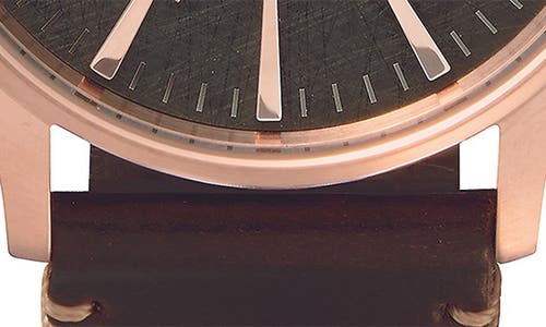 Nixon The Sentry Leather Strap Watch, 42mm In Multi