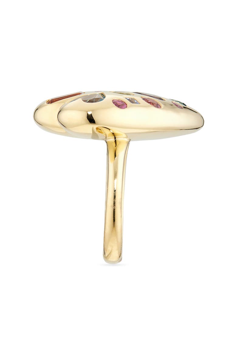 Rock Candy Valentina Semiprecious Rainbow Heart Ring, Alternate, color, GOLD