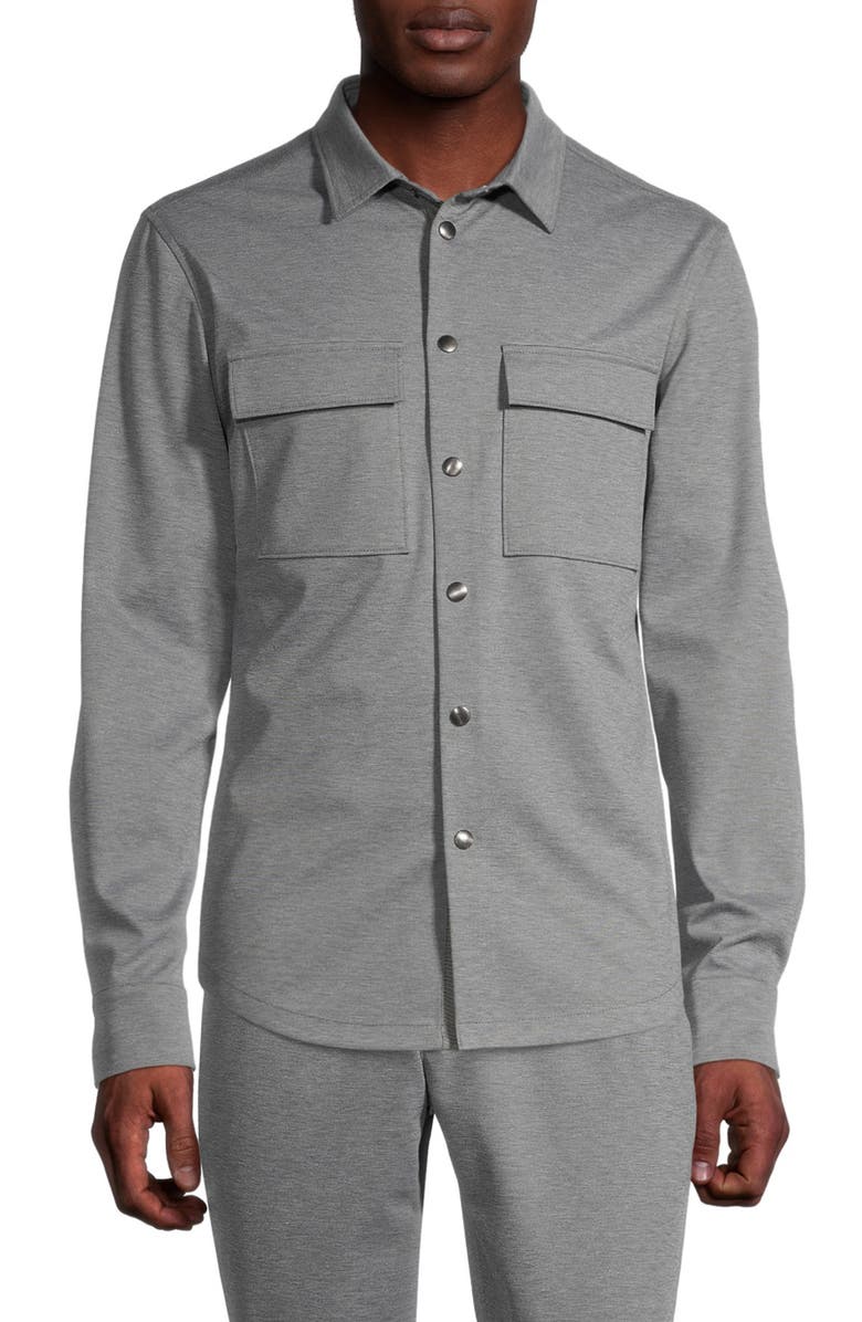 HÖRST Stretch Knit Shirt Jacket, Alternate, color, 