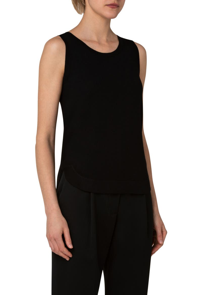 Wool Tank Sweater, Alternate, color, BLACK