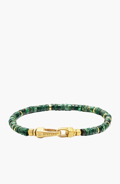 Malachite Heishi Bracelet