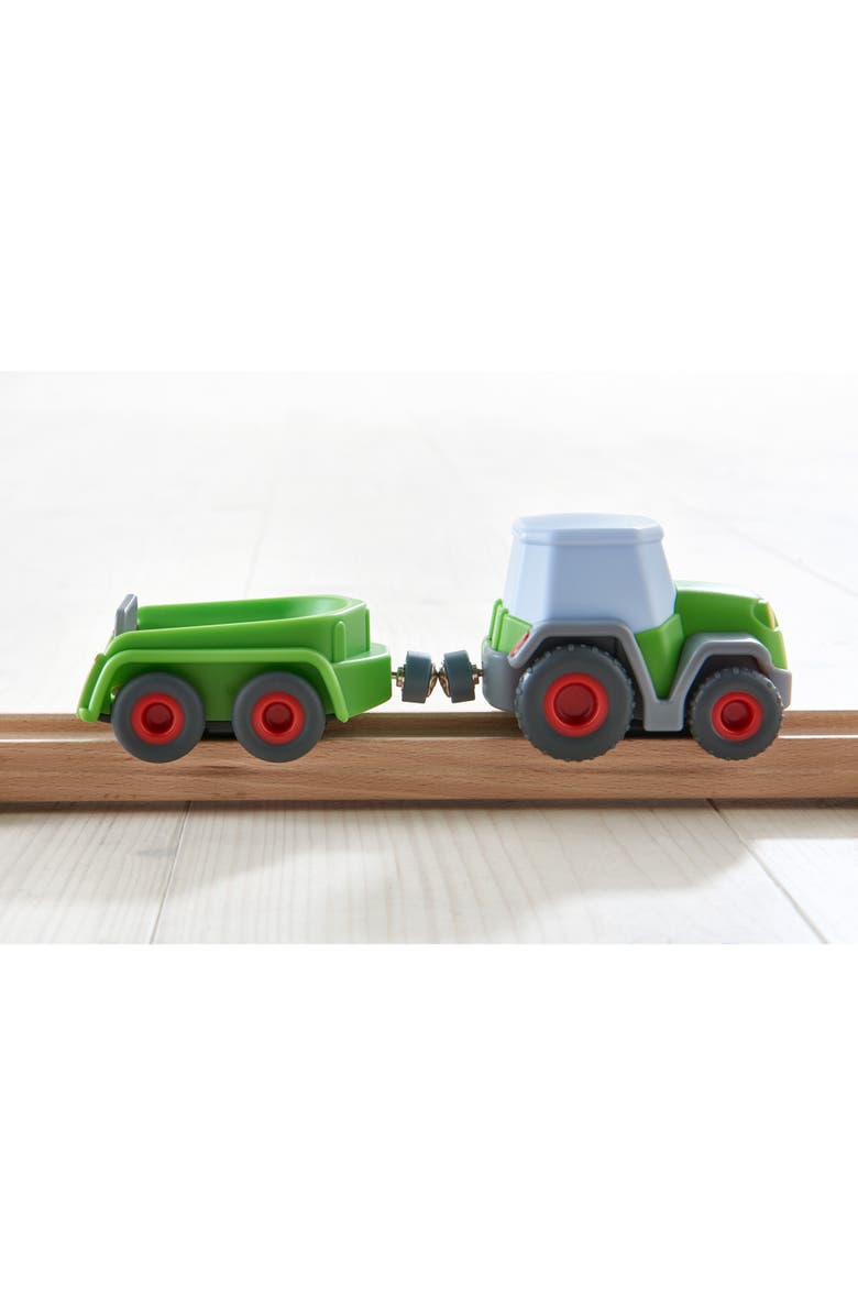 HABA Kullerbu Momentum Motor Tractor with Trailer, Alternate, color, 