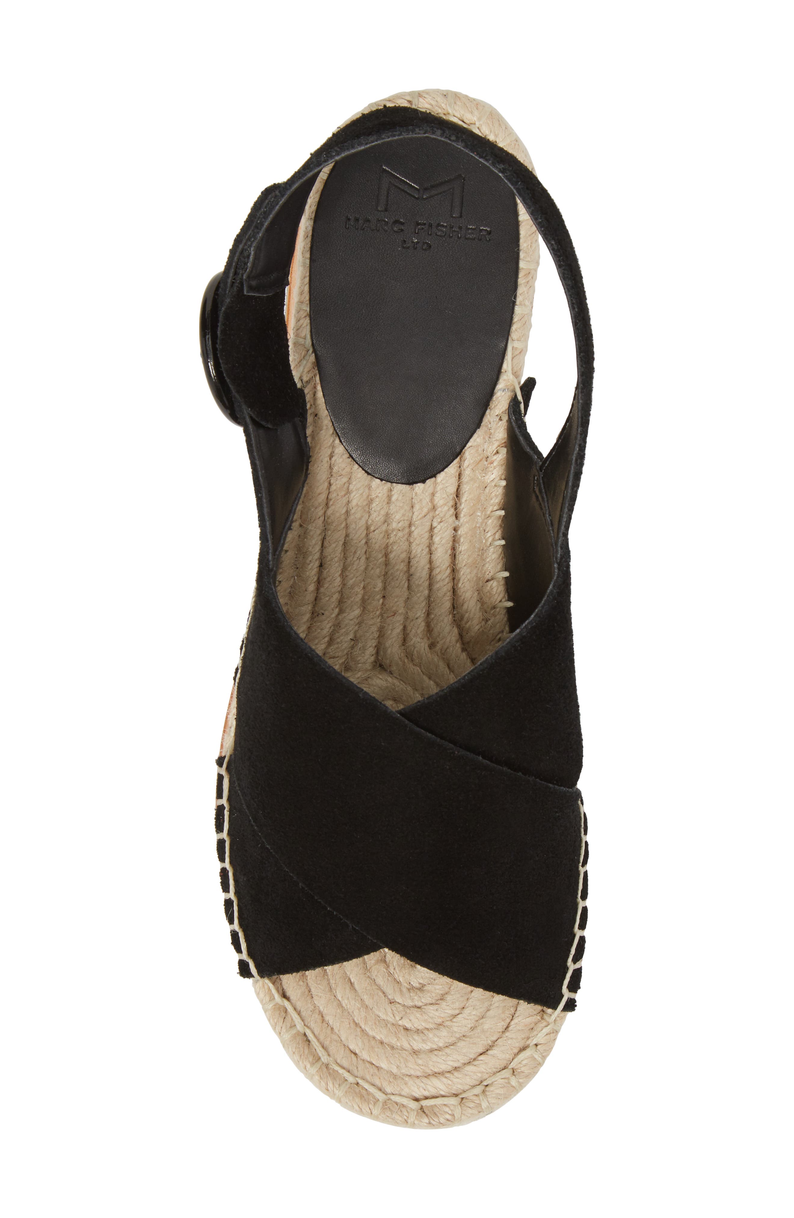 Glenna Platform Slingback Sandal, Alternate, color, BLACK SUEDE