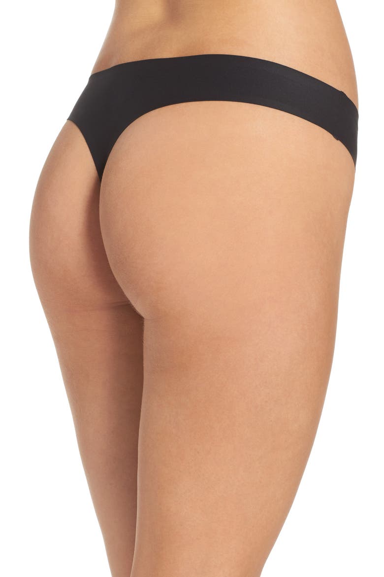 3-Pack Soft Stretch Thongs, Alternate, color, BLACK