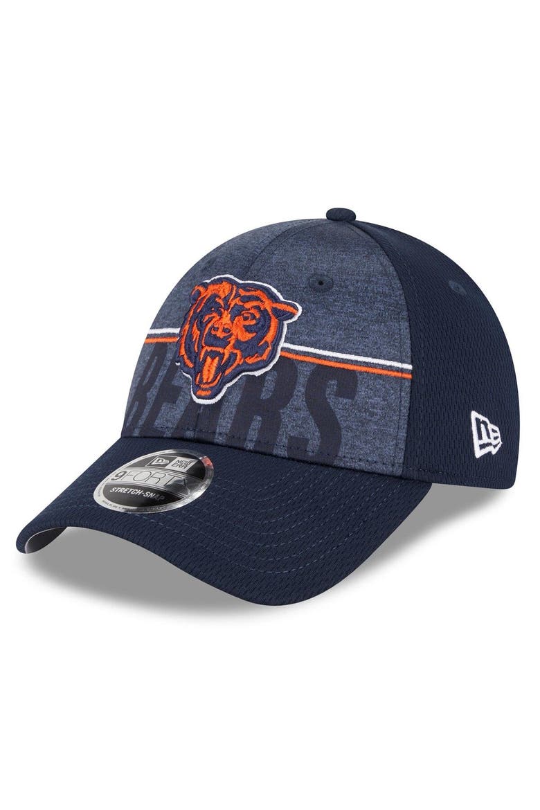 Men's New Era Navy Chicago Bears 2023 NFL Training Camp Primary Logo 9FORTY Adjustable Hat, Main, color, Navy