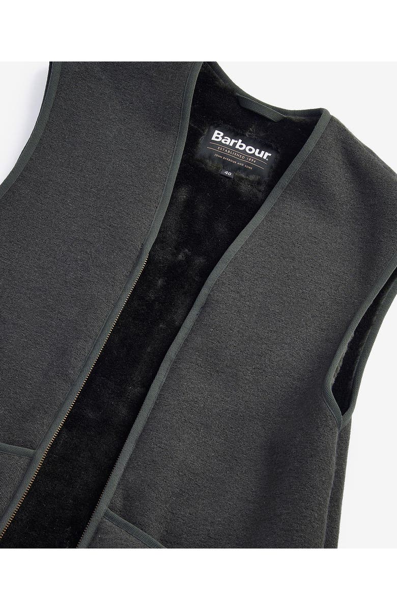 Barbour Faux Fur Fleece Zip-Up Liner Vest, Alternate, color, 