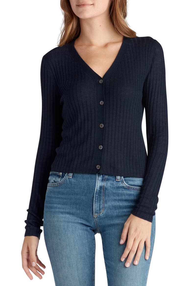 The Favorite Daughter Button-Up Cardigan, Main, color, NAVY