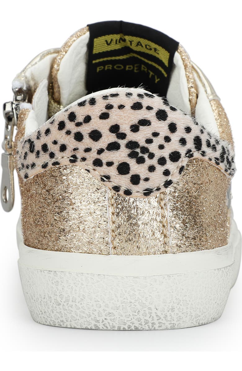 Vintage Havana Kids' Adalene Low Top Glitter Sneaker, Alternate, color, Rose Gold Glitter Multi