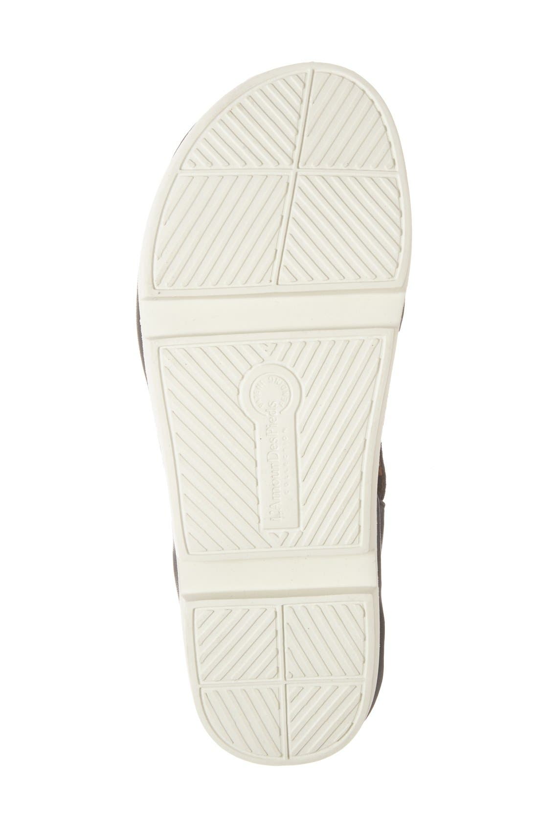 'Vivyan' Sandal, Alternate, color, BLACK LEATHER