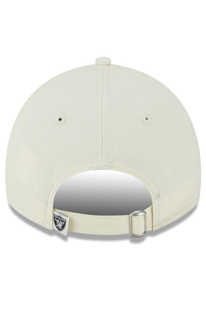 Men's New Era Cream Las Vegas Raiders Core Classic 2.0 9TWENTY Adjustable Hat, Alternate, color, Cream