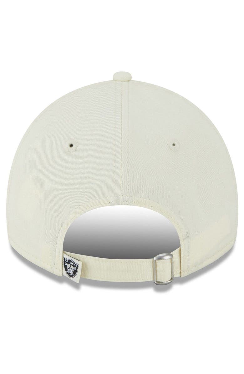 New Era Men's New Era Cream Las Vegas Raiders Core Classic 2.0 9TWENTY Adjustable Hat, Alternate, color, 