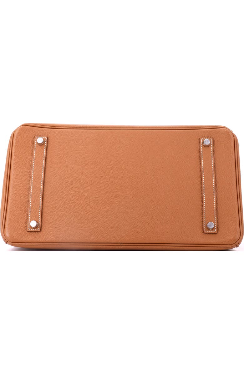 Pre-Owned Hermes Birkin Handbag Brown Epsom with Palladium Hardware 35, Alternate, color, Gold