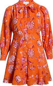 SUGARLIPS Cosmo Floral Long Sleeve Shirtdress
