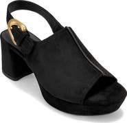 Aerosoles Chancey Faux Suede Platform Slingback Sandal