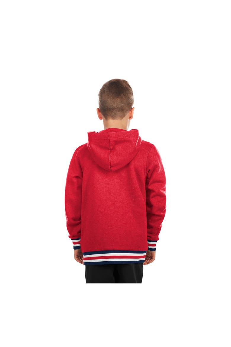 Youth New Era Red Los Angeles Angels Knit Trim Pullover Hoodie, Alternate, color, Red