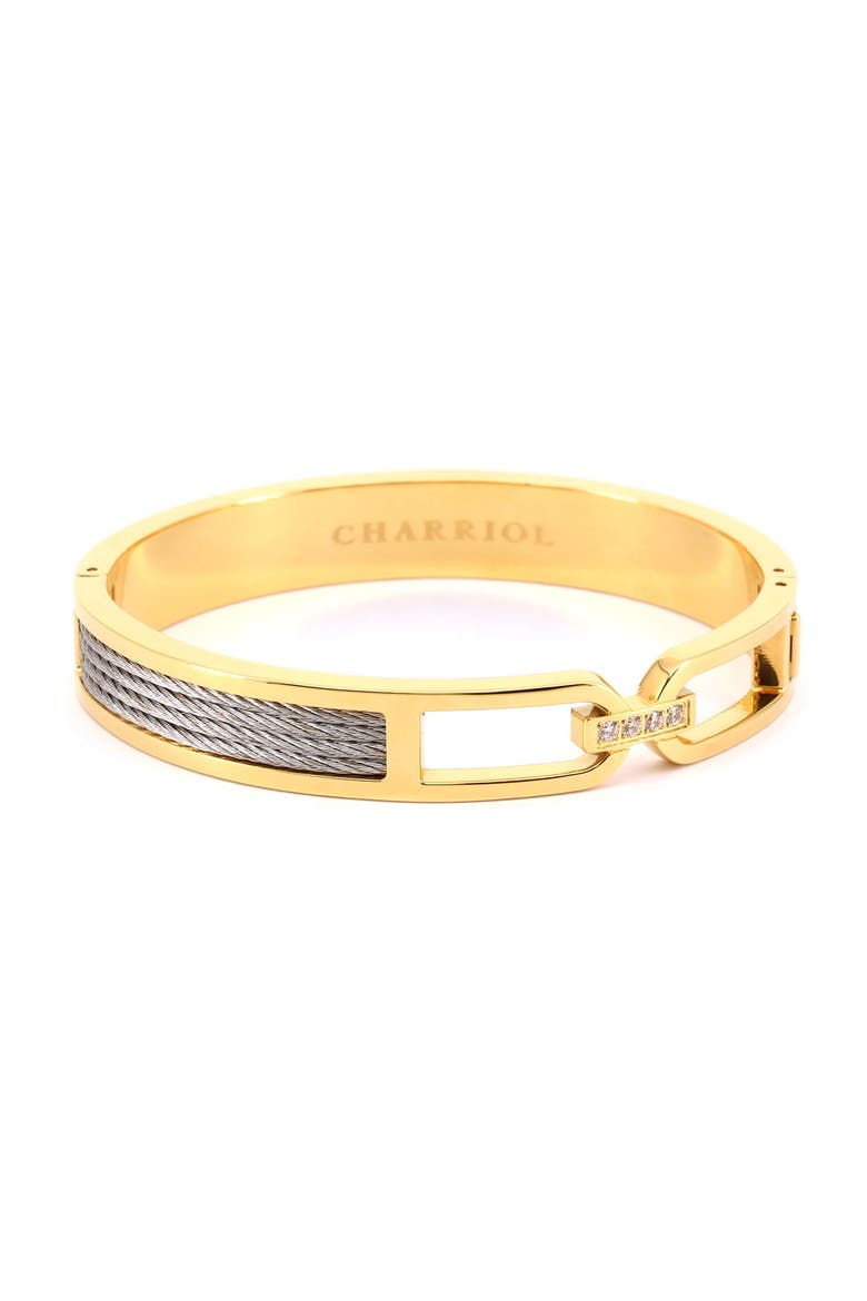 Buzio Bangle, Main, color, Yellow gold PVD
