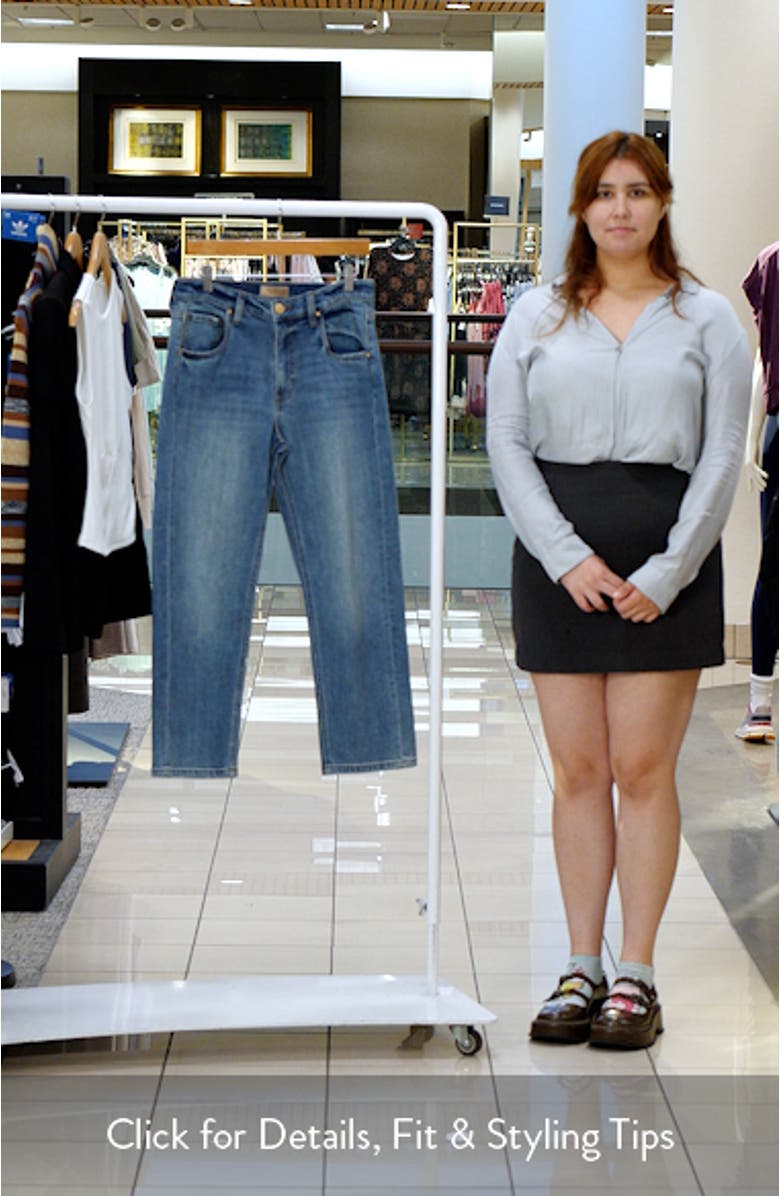 Kit Mid Rise Ankle Baggy Straight Leg Jeans, sales video thumbnail