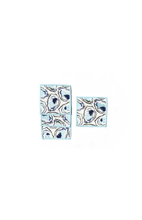 Oyster Print Cocktail Napkins Set of 4