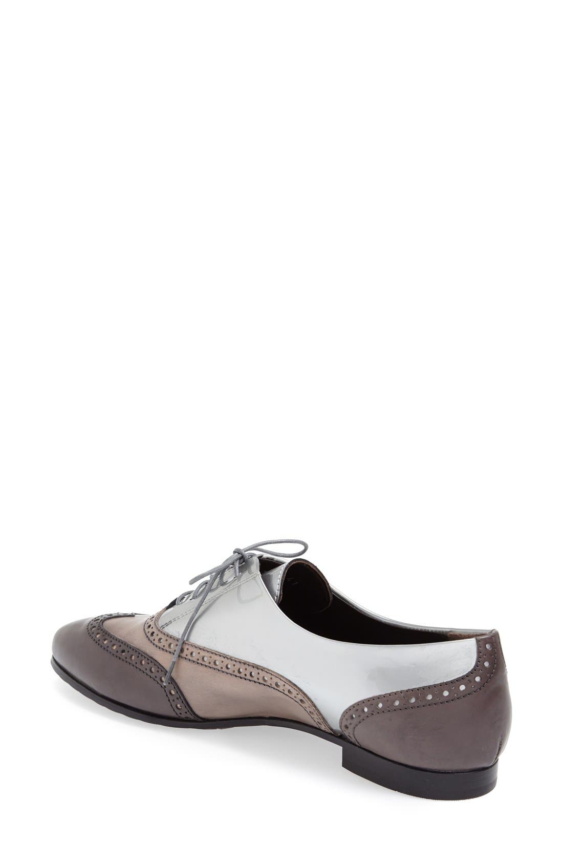 Attilio Giusti Leombruni Tri Color Oxford, Alternate, color, GREY/ SILVER