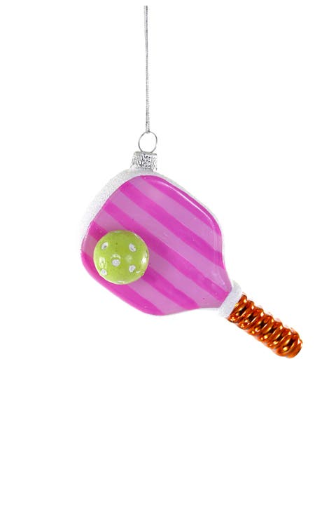 Pickleball Glass Ornament