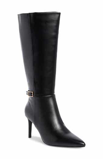 Jeanette Faux Leather Knee High Boot