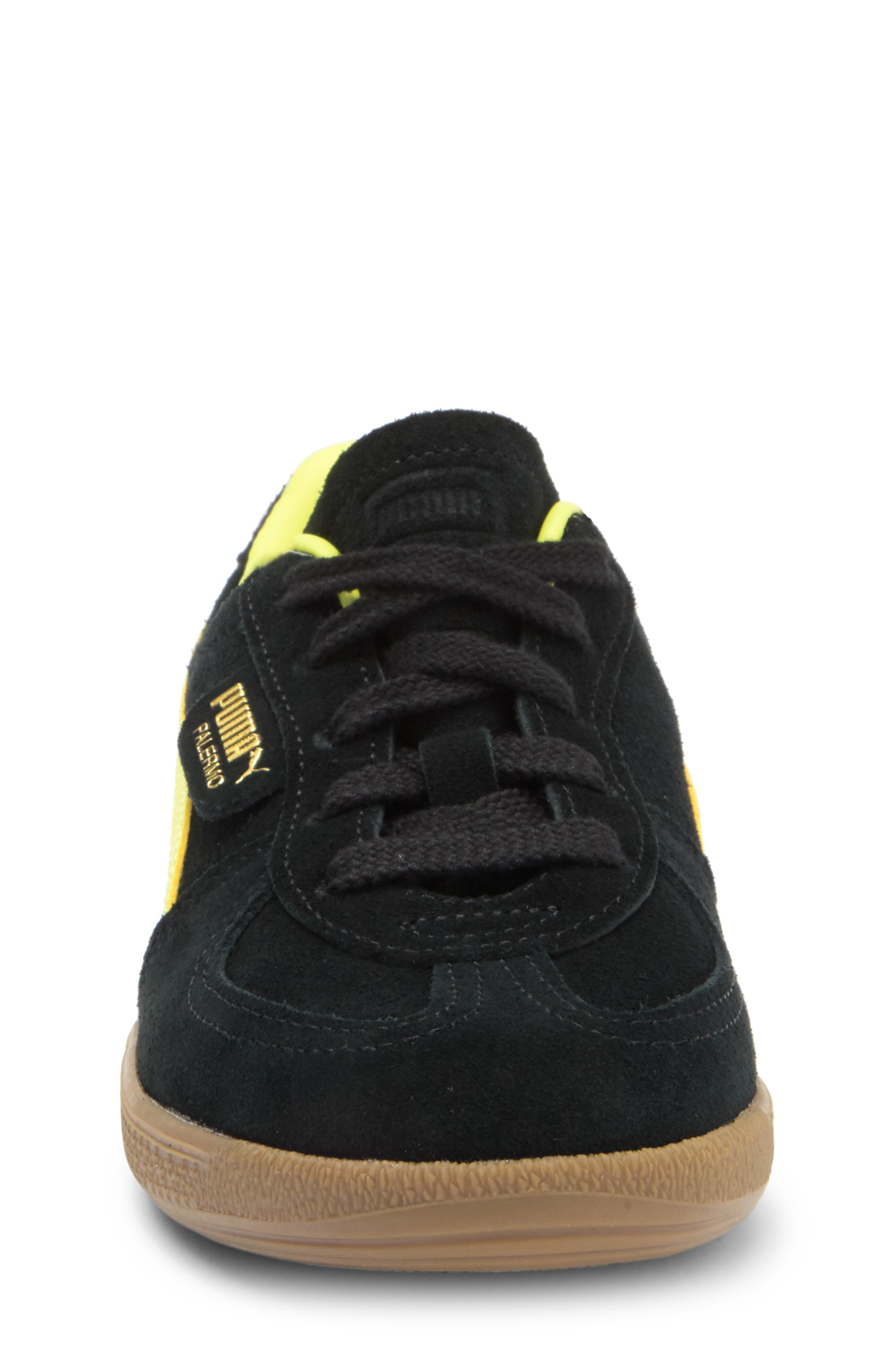 PUMA Kids' Palermo Sneaker, Alternate, color, Puma Black-Lemon Sherbert