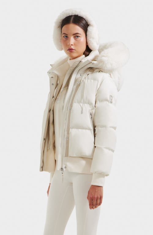 Rudsak Cieyna Down Bomber In White