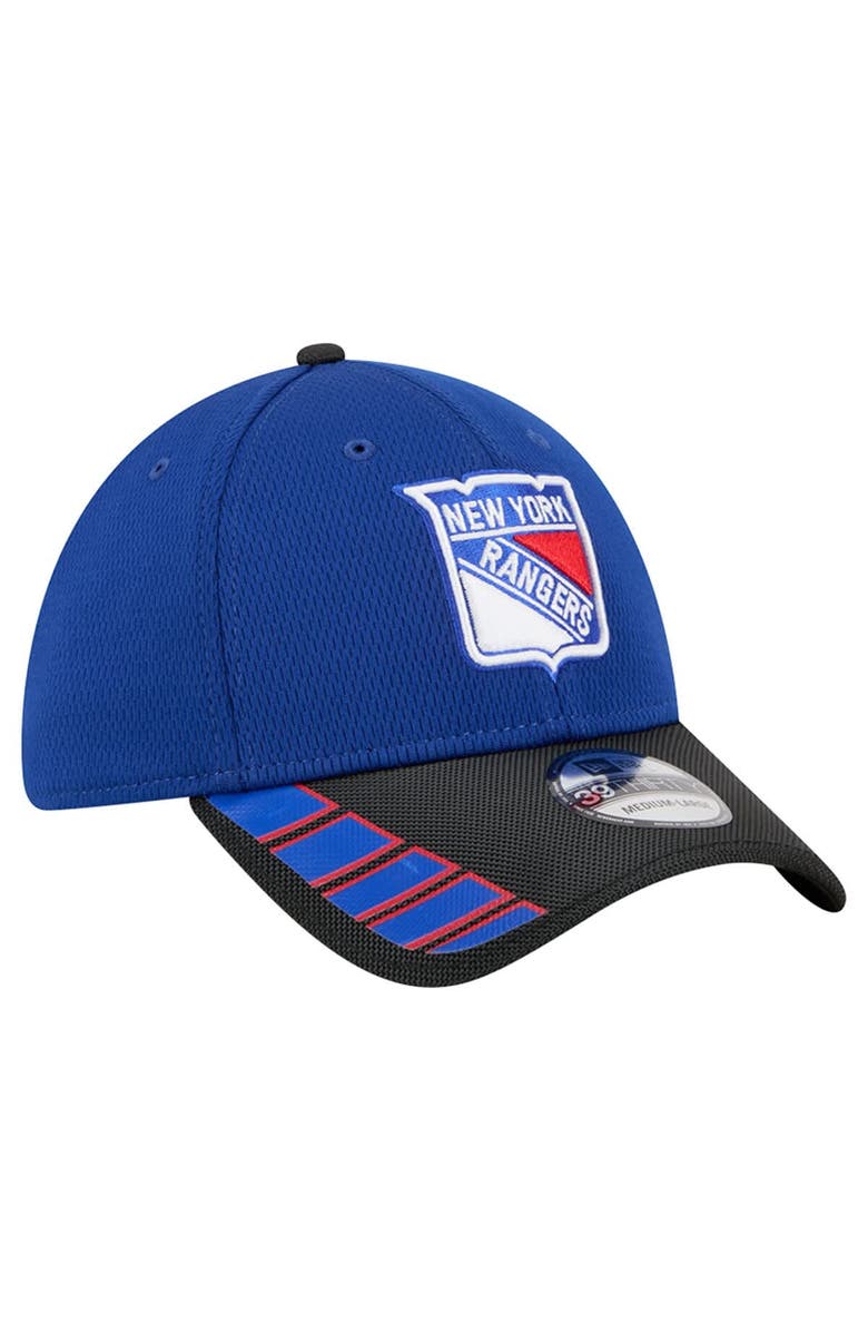 New Era Men's New Era  Blue New York Rangers Visor Hit 39THIRTY Flex Hat, Alternate, color, Blue