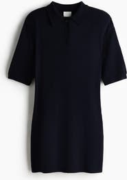 H&M Fine-knit Polo Dress