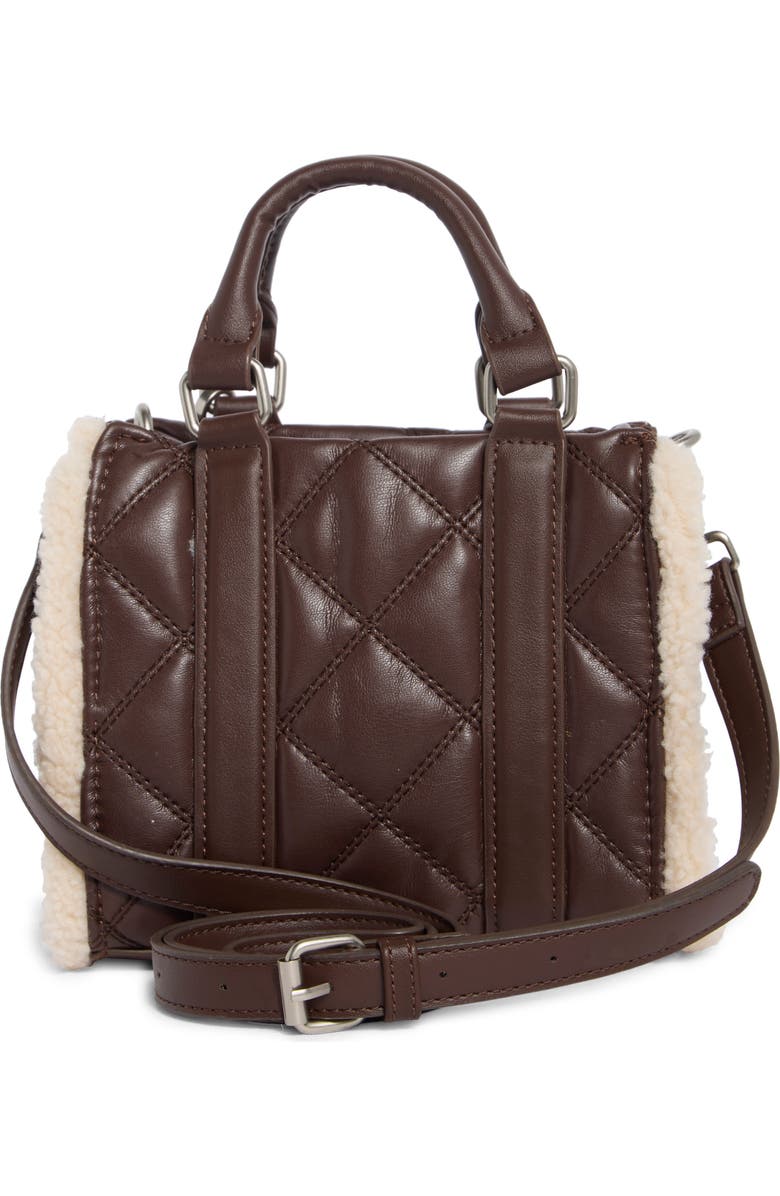 Steve Madden Mannie Quilted Tote Bag, Alternate, color, Chocolate Brown