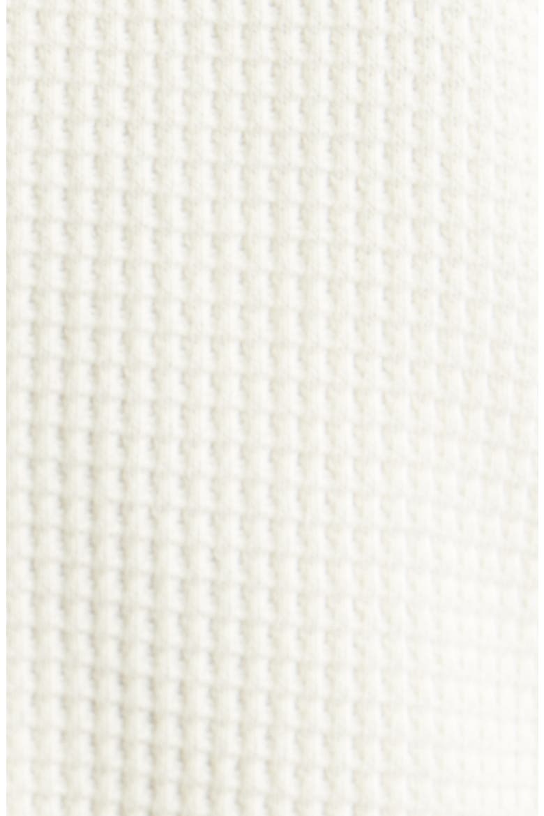 Delano Cotton Thermal Button-Up Shirt, Alternate, color, OFF WHITE