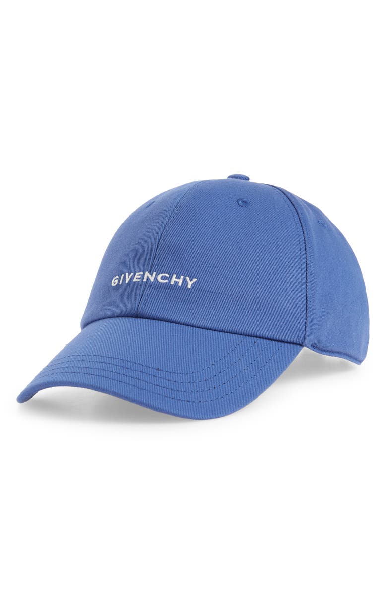 Givenchy 4G Embroidered Twill Baseball Cap, Main, color, 