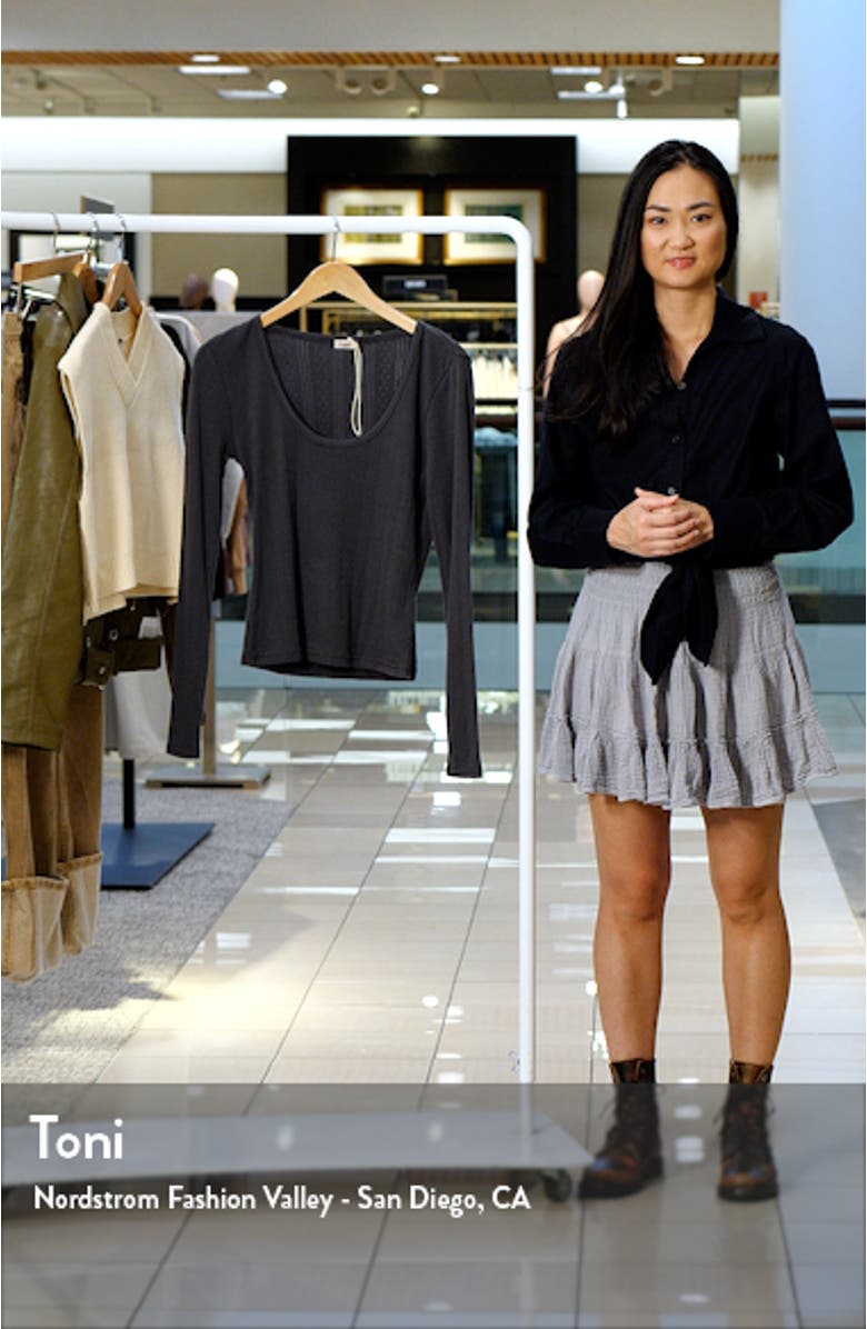 Pacific Pointelle Scoop Neck Top, sales video thumbnail