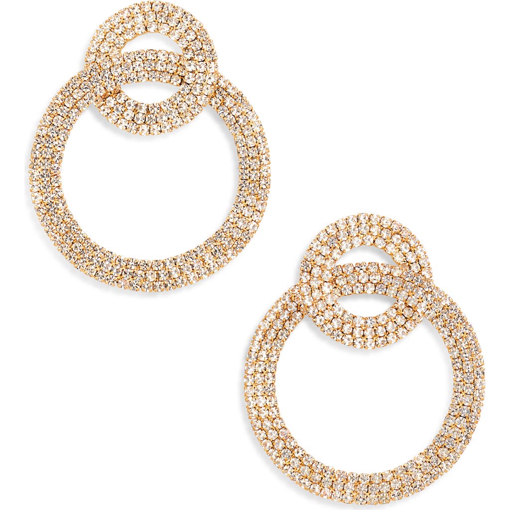 Tasha Crystal Frontal Hoop Earrings