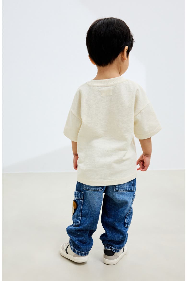 Kids' Dog Patch Straight Leg Jeans, Alternate, color, BLUE