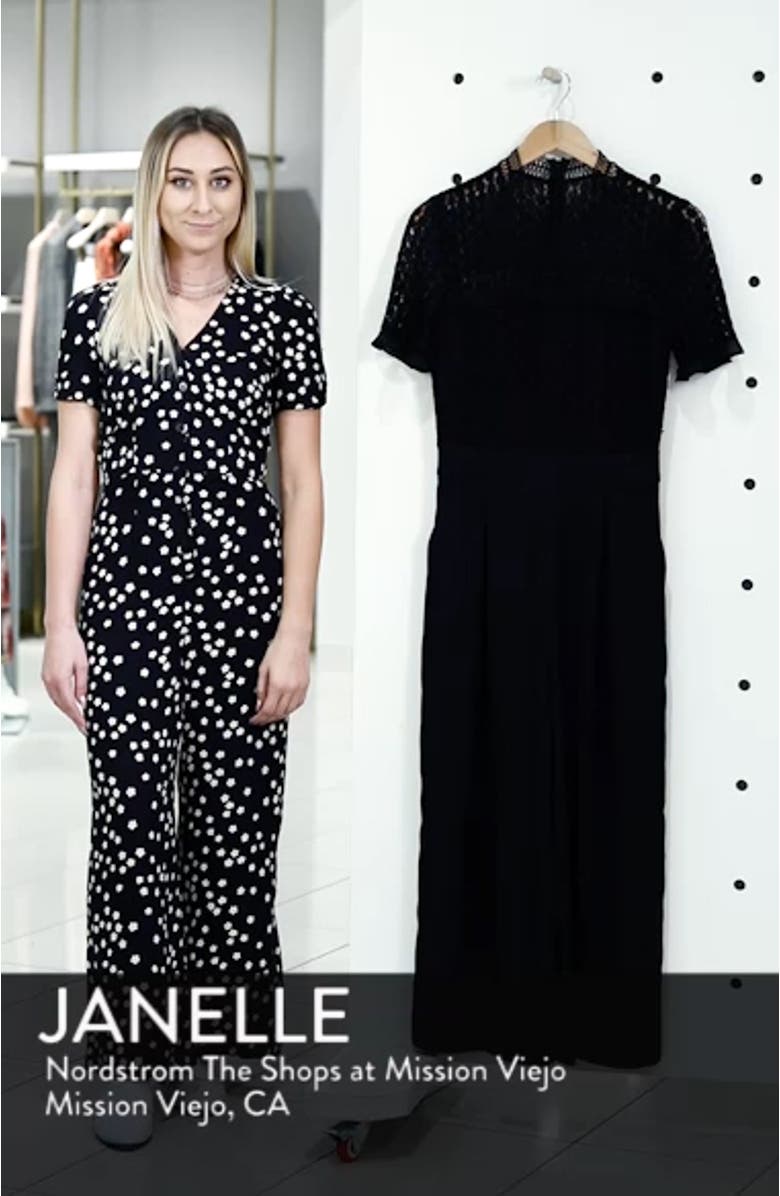 Lace Cropped Jumpsuit, sales video thumbnail