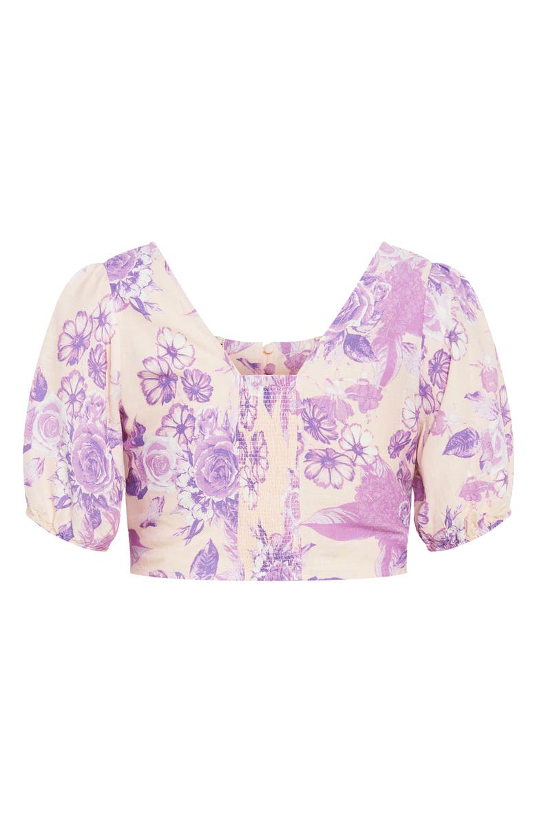 City Chic Isabella Floral Top, Alternate, color, Sweet Sens