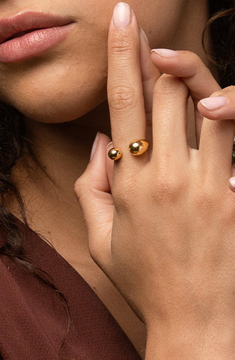 Bearfruit Jewelry Samantha Adjustable Statement Ring, Alternate, color, Gold