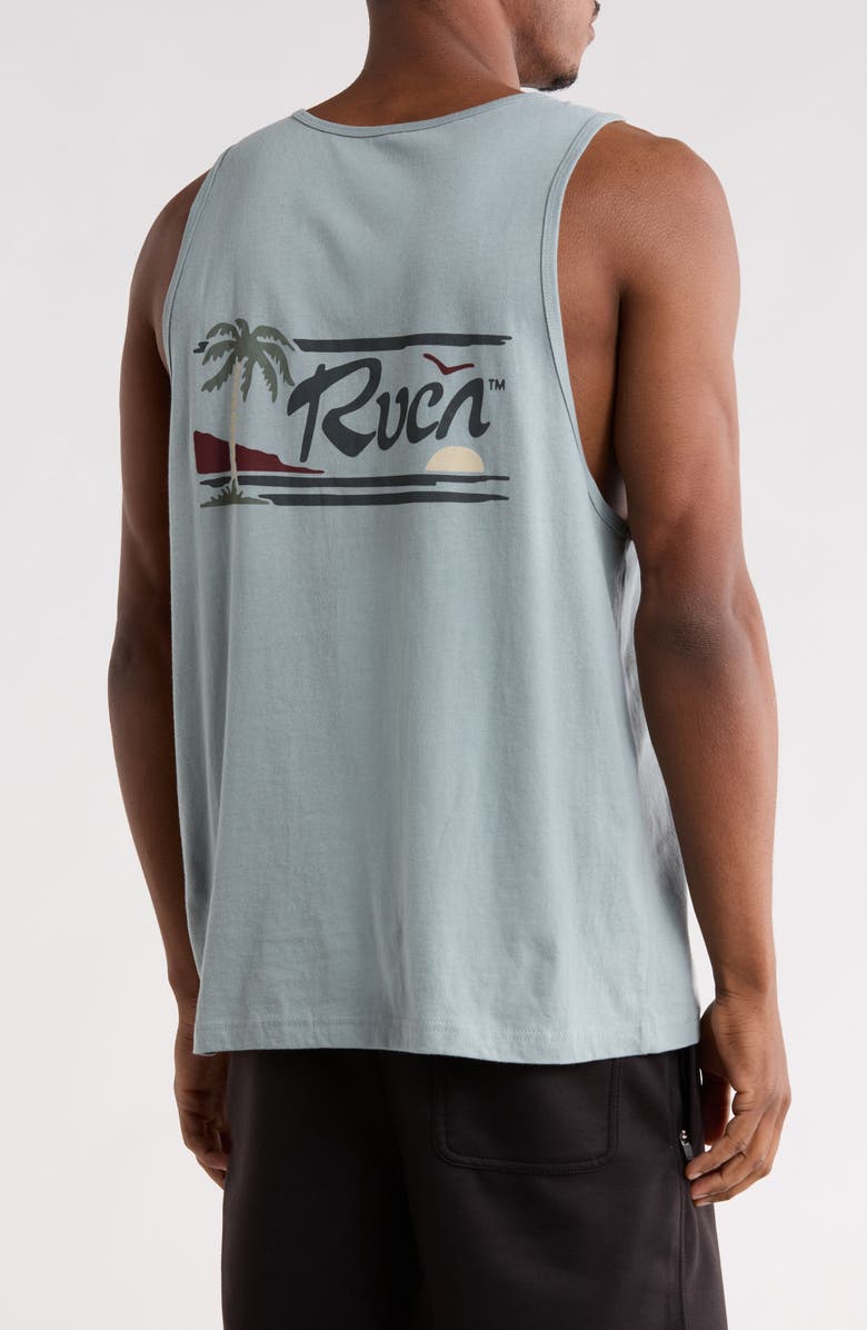 RVCA Exotica Graphic Tank, Alternate, color, Lead