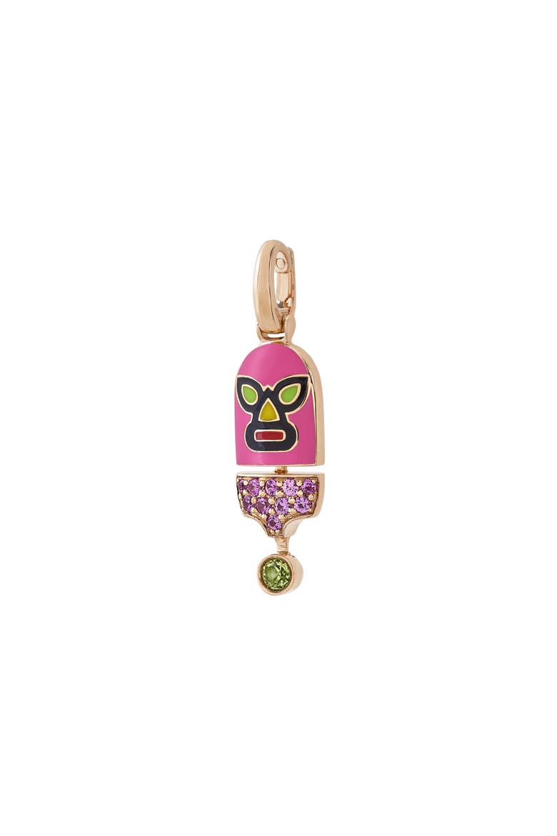 The Hurricane Sees Green Charm, Main, color, Pink