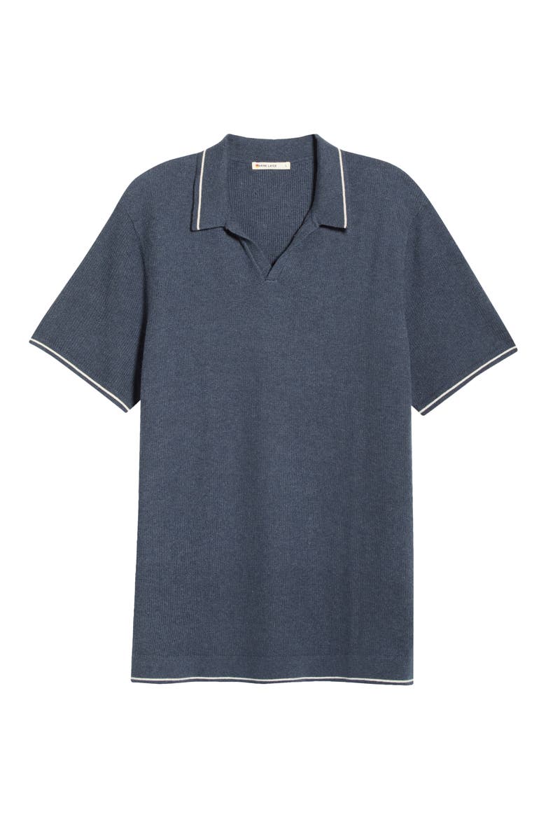 Liam Knit Polo, Alternate, color, DARK INDIGO