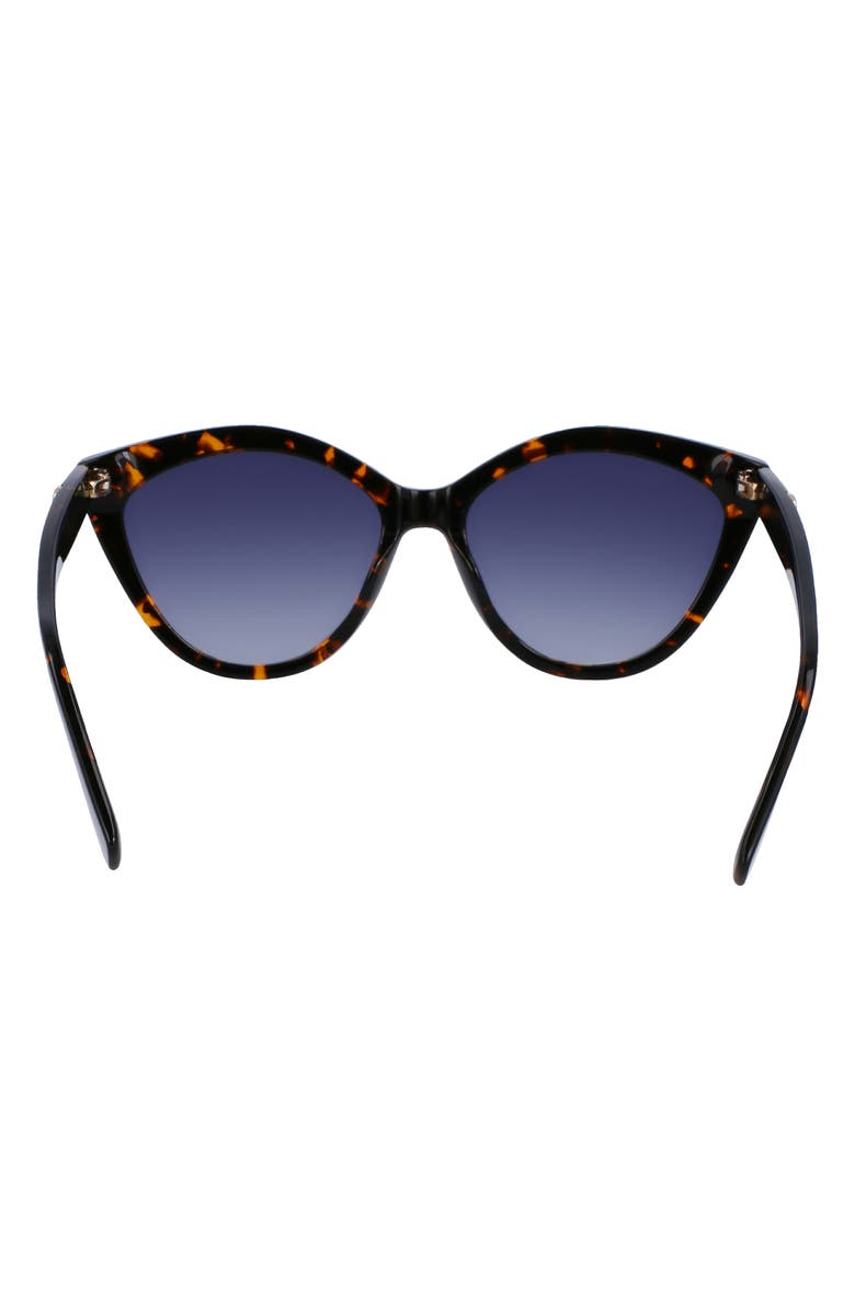 Longchamp 56mm Cat Eye Sunglasses, Alternate, color, Dark Havana