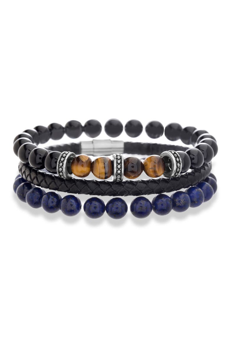 Trio Bracelet Set, Main, color, MULTI