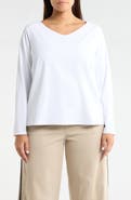 Lyssential V-Neck Long Sleeve Top