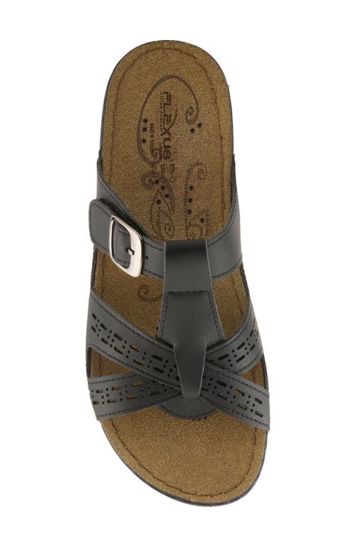 Flexus By Spring Step Slide Sandal In Black