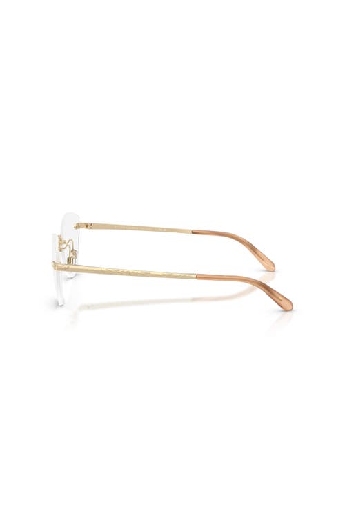 Ralph Lauren 54mm Cat Eye Optical Glasses In Gold