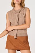 ASTR the Label Scarf Tie Sleeveless Sweater