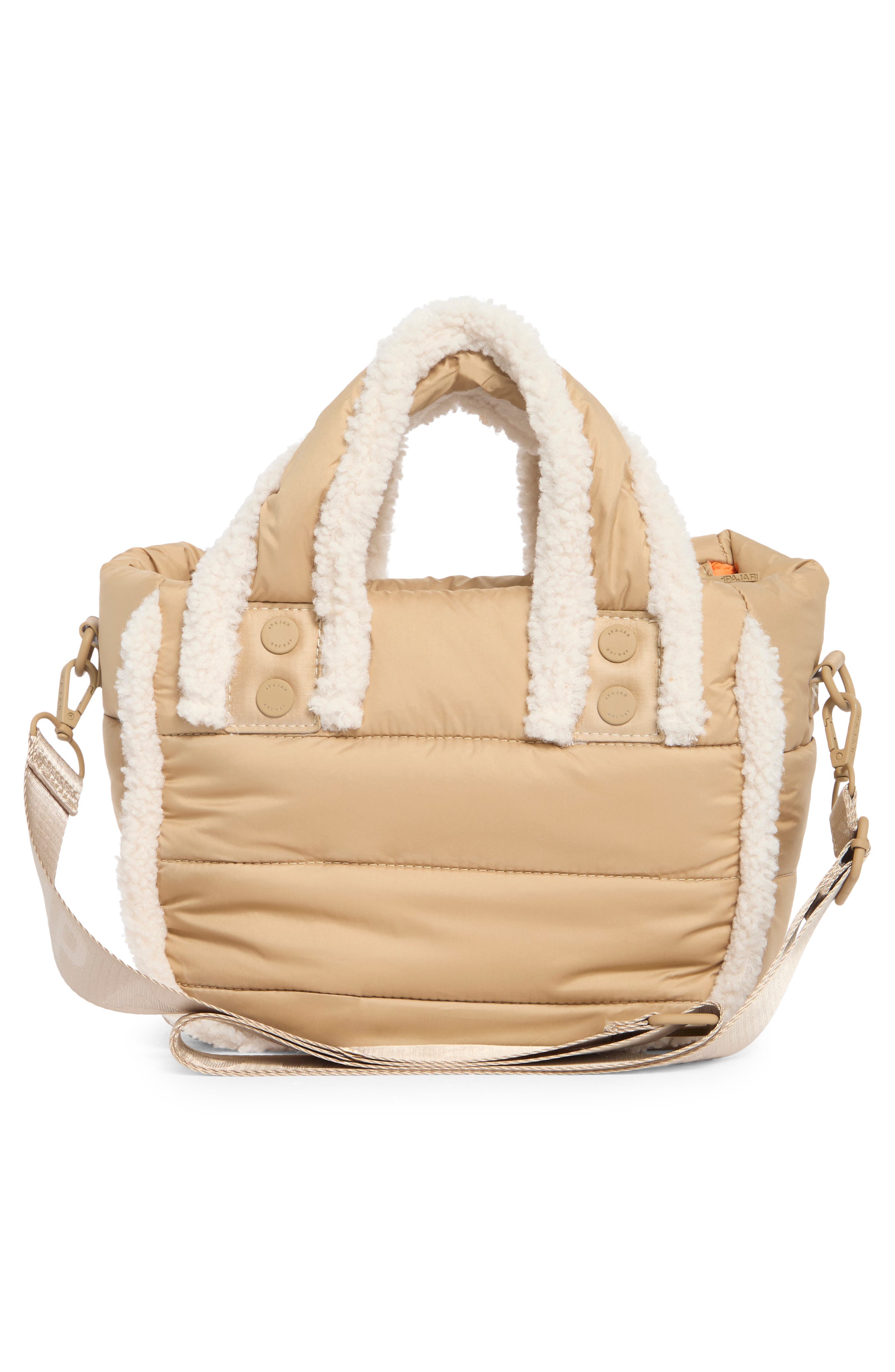 Pajar Valentina Mini Tote Bag, Alternate, color, Champagne